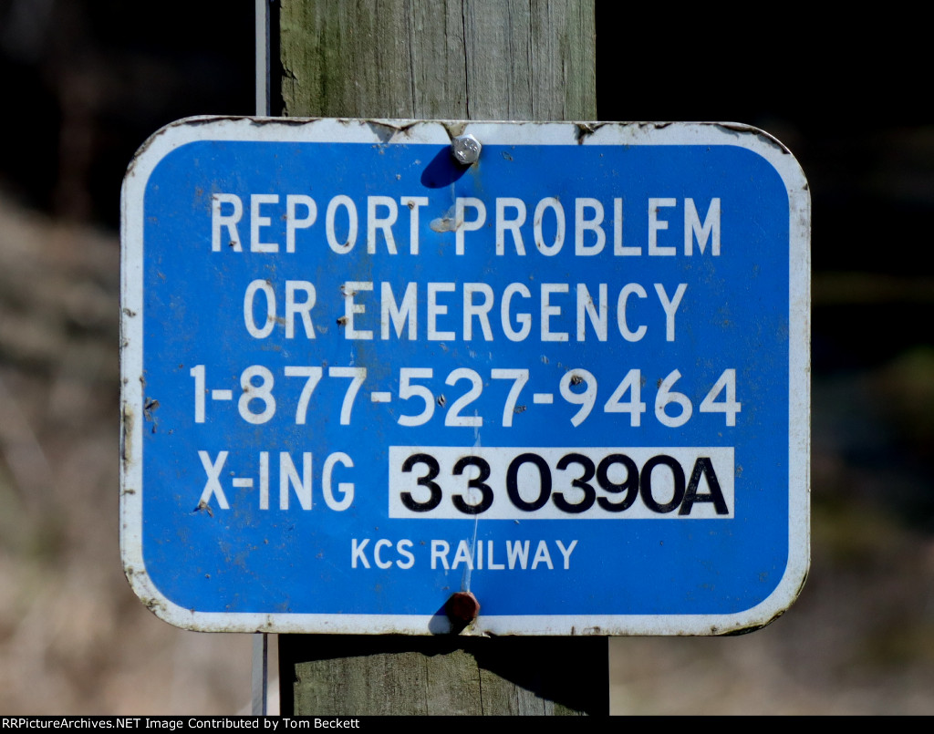 Crossing sign